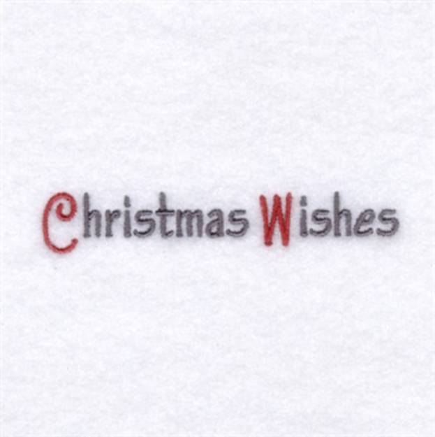 Picture of Christmas Wishes Machine Embroidery Design
