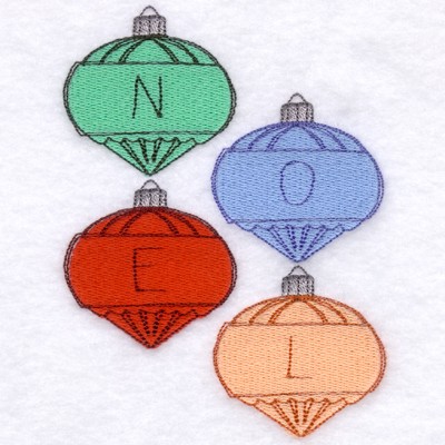 Noel Ornaments Machine Embroidery Design