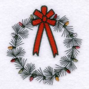 Picture of Light Wreath Machine Embroidery Design