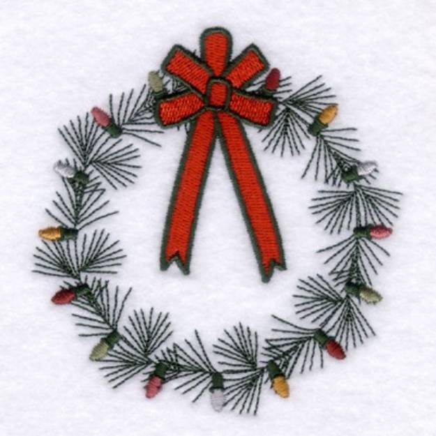 Picture of Light Wreath Machine Embroidery Design