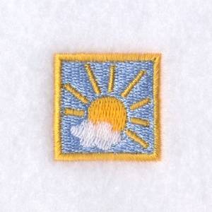 Picture of Sun Square Machine Embroidery Design