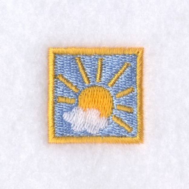 Picture of Sun Square Machine Embroidery Design