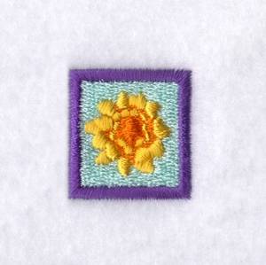 Picture of Sunflower Square Machine Embroidery Design