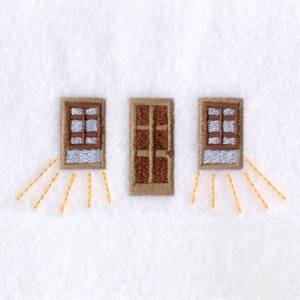 Picture of Windows and Door Machine Embroidery Design
