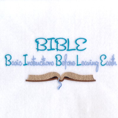 Bible Basic Instructions Machine Embroidery Design