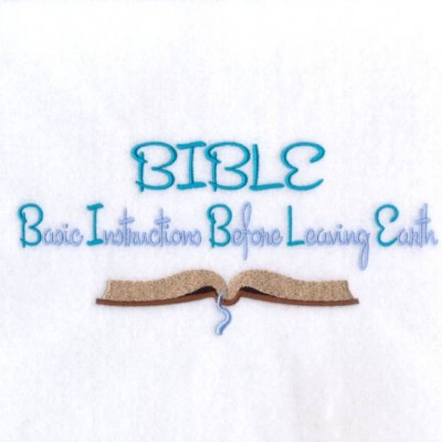 Picture of Bible Basic Instructions Machine Embroidery Design
