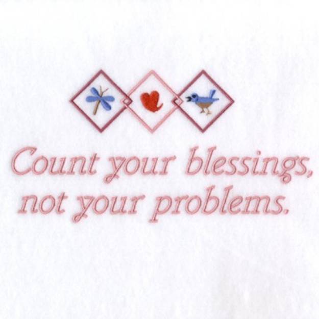 Picture of Count Your Blessings Machine Embroidery Design