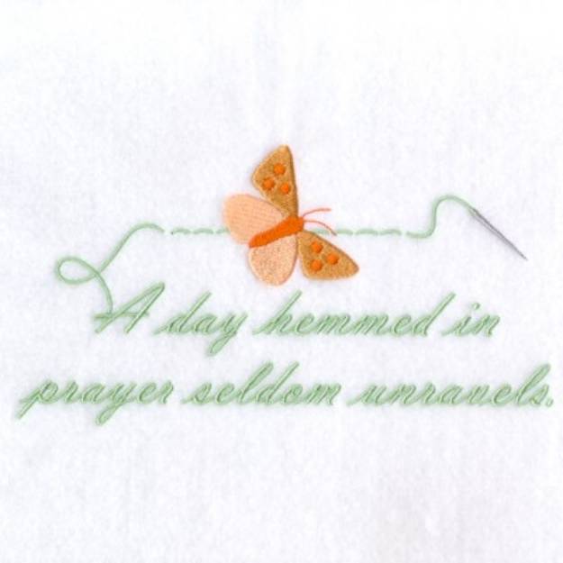 Picture of Hemmed in Prayer Machine Embroidery Design
