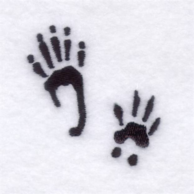 Picture of Grey Squirrel Tracks Machine Embroidery Design