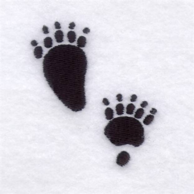 Picture of Black Bear Tracks Machine Embroidery Design