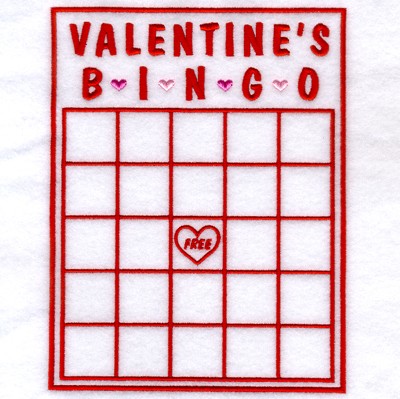 Valentine Bingo Create A Card Machine Embroidery Design