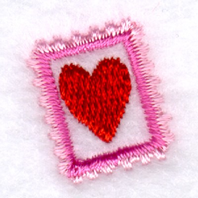 Heart Stamp Icon Machine Embroidery Design