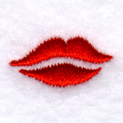 Lips Icon Machine Embroidery Design