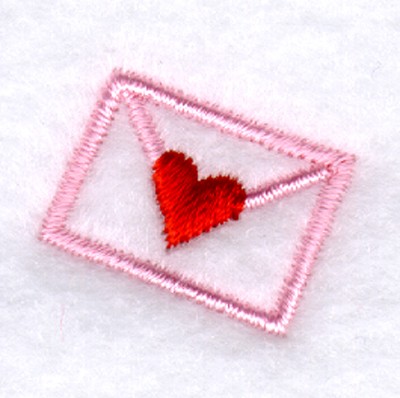 Valentine Envelope Icon Machine Embroidery Design