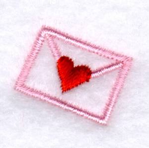 Picture of Valentine Envelope Icon Machine Embroidery Design