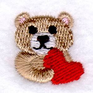 Picture of Valentine Bear Icon Machine Embroidery Design