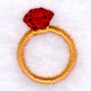 Picture of Ruby Ring Icon Machine Embroidery Design