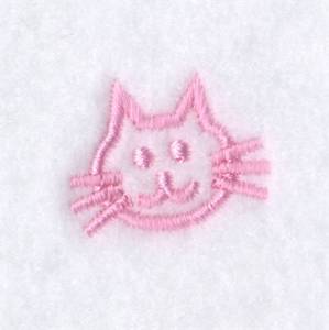Picture of Cat Face Icon Machine Embroidery Design