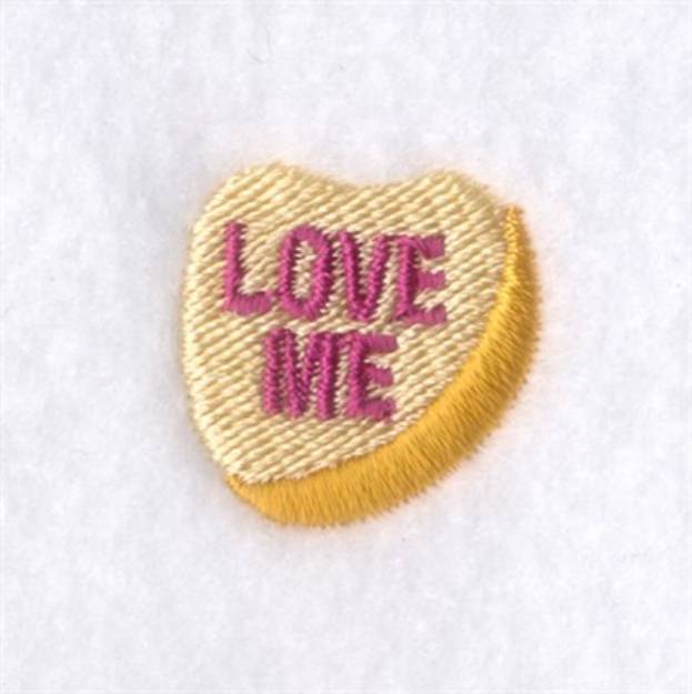 Picture of Love Me Icon Machine Embroidery Design