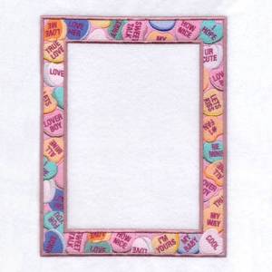 Picture of Valentine Candy Frame Large Machine Embroidery Design