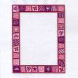 Picture of Valentine Mosaic Frame Large Machine Embroidery Design