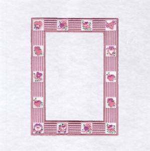 Picture of Valentine Country Frame Medium Machine Embroidery Design