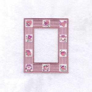 Picture of Valentine Country Frame Small Machine Embroidery Design