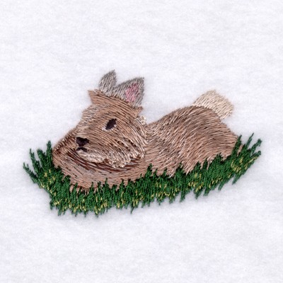 Long Haired Rabbit Machine Embroidery Design