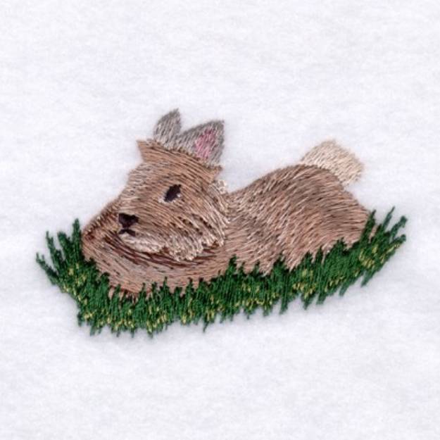 Picture of Long Haired Rabbit Machine Embroidery Design