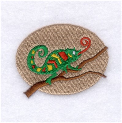Lizard Oval Machine Embroidery Design