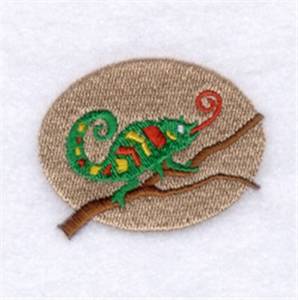 Picture of Lizard Oval Machine Embroidery Design