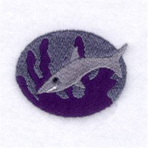 Picture of Shark Oval Machine Embroidery Design