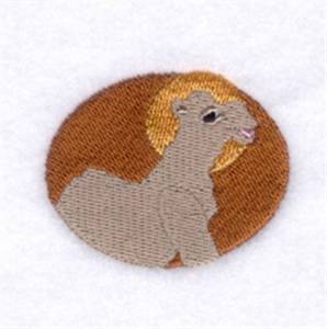 Picture of Camel Oval Machine Embroidery Design