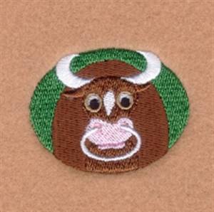Picture of Bull Oval Machine Embroidery Design