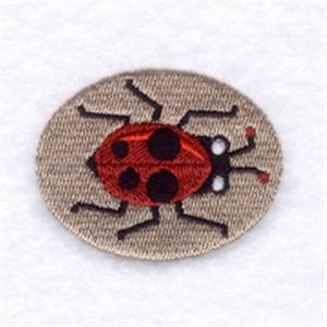 Picture of Lady Bug Oval Machine Embroidery Design