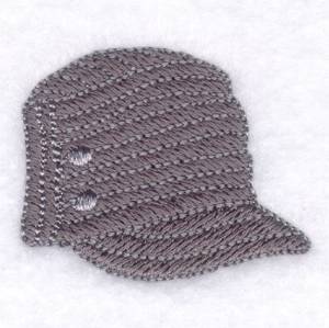 Picture of Military Style Button Hat Machine Embroidery Design