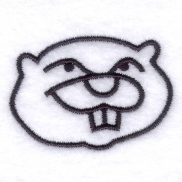 Picture of Beavers Emblem Machine Embroidery Design