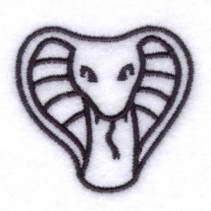 Picture of Cobras Emblem Machine Embroidery Design