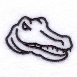 Picture of Gators Emblem Machine Embroidery Design