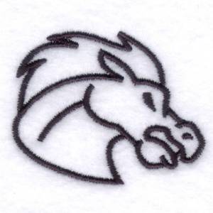 Picture of Broncos Emblem Machine Embroidery Design