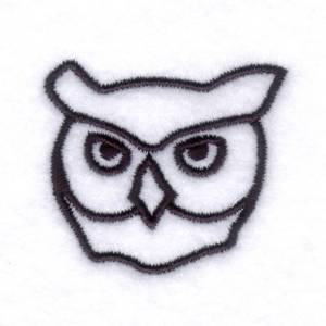 Picture of Owls Emblem Machine Embroidery Design