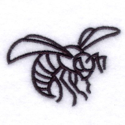 Hornets Emblem Machine Embroidery Design