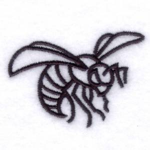 Picture of Hornets Emblem Machine Embroidery Design