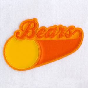 Picture of Bears 3 Color Applique Machine Embroidery Design