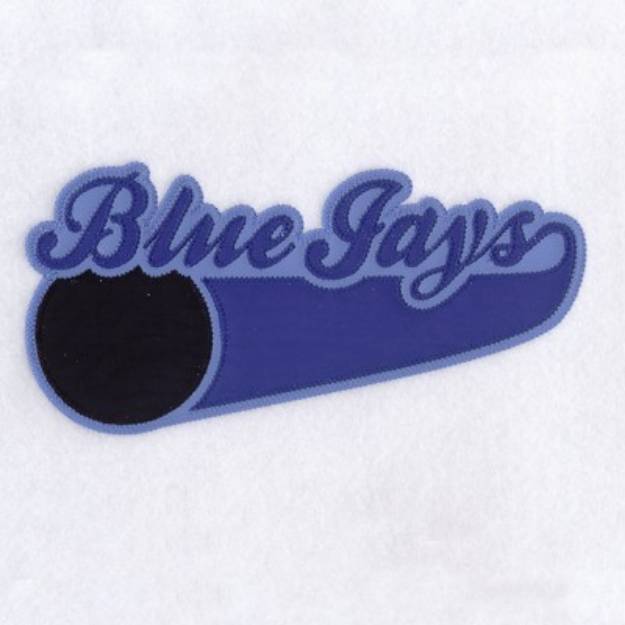 Picture of Blue Jays 3 Color Applique Machine Embroidery Design