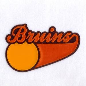 Picture of Bruins 3 Color Applique Machine Embroidery Design