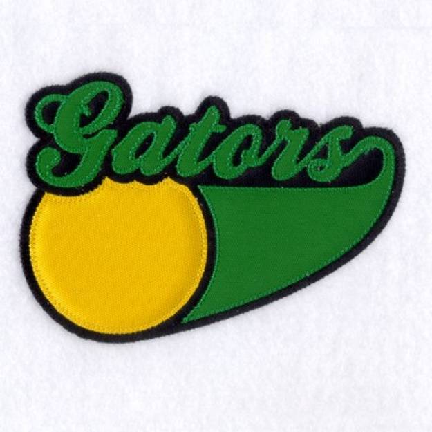 Picture of Gators 3 Color Applique Machine Embroidery Design