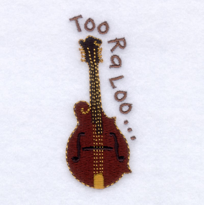 Mandolin Machine Embroidery Design