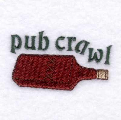 Pub Crawl Machine Embroidery Design