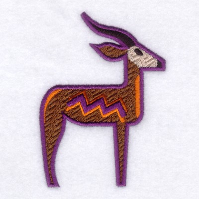 African Gazelle Machine Embroidery Design
